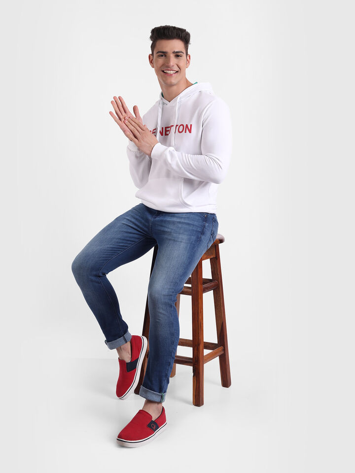 Basic Hoodie With Print image number 4